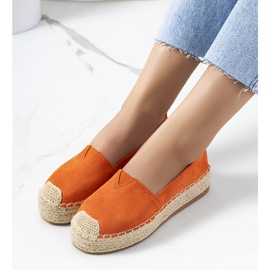 Rhianne women's orange espadrilles 1