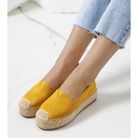 Rhianne women's mustard espadrilles yellow 1