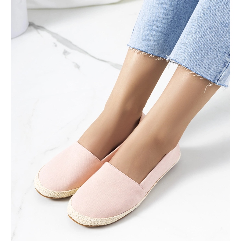 Black women's espadrilles from Lyndsey pink 1