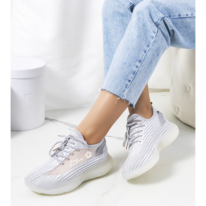 Gray women's sports sneakers Molema grey 1