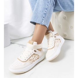 Jeanny's beige ankle sneakers 1