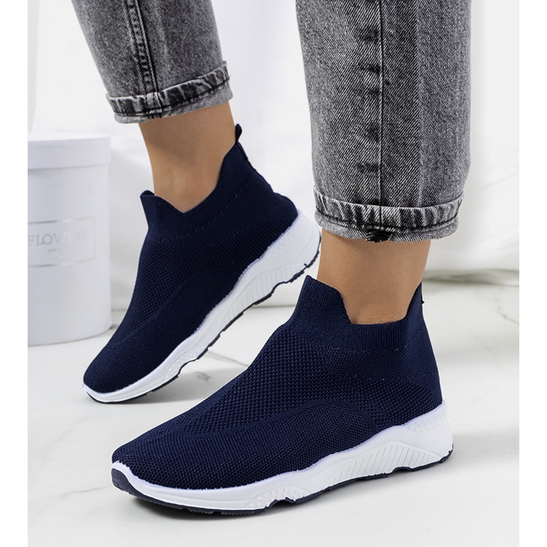Roes navy ankle sneakers blue 1