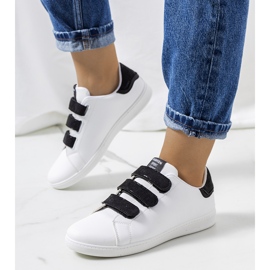Black and white Diest women's Velcro sneakers 1 Black and white Diest women's Velcro sneakers 1