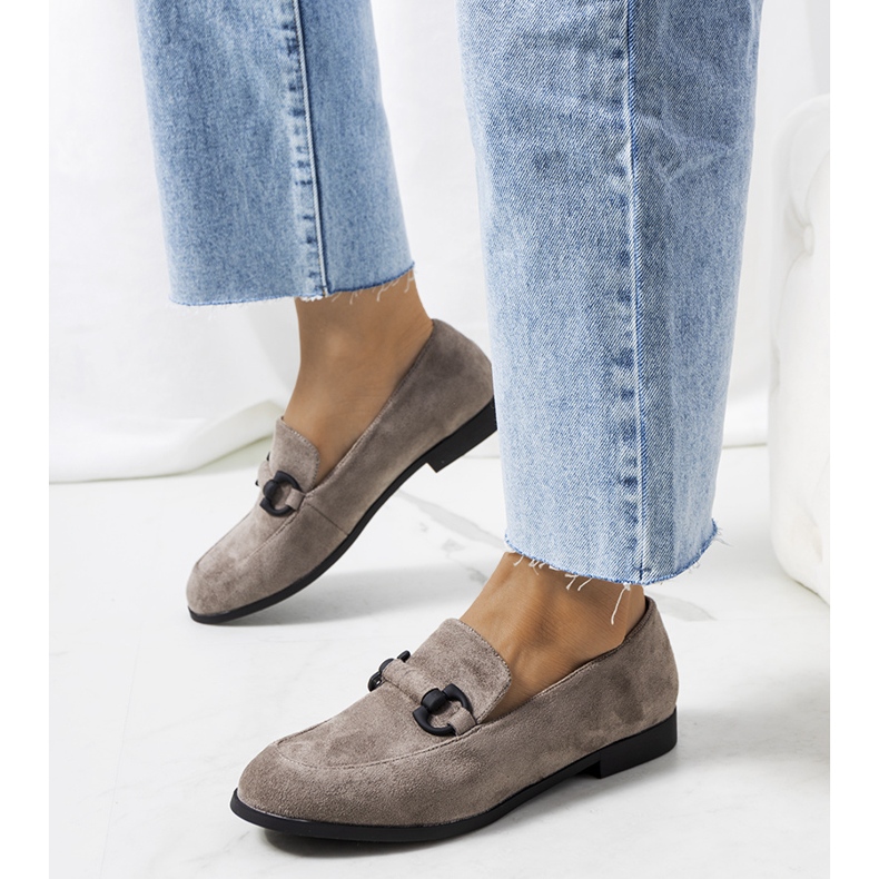 Gray leather shoes from Talisa grey 1