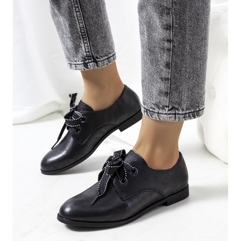 Koren black leather shoes 1 Koren black leather shoes 1