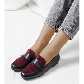 Black and maroon shoes for women Kolk 1