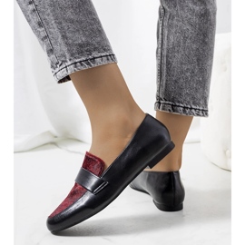 Black and maroon shoes for women Kolk 2