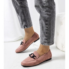 Pink leather shoes from Dante 1