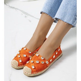Orange Chanou espadrilles 2