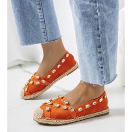 Orange Chanou espadrilles 1