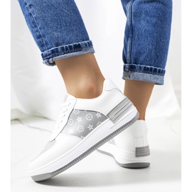 Djenna women's white and gray sneakers 1