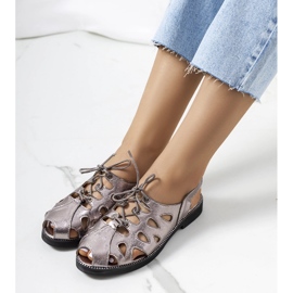 Vlis gray lace-up sandals grey 1