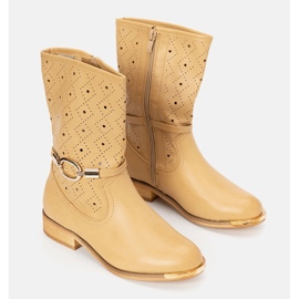Valley beige children's boots 1