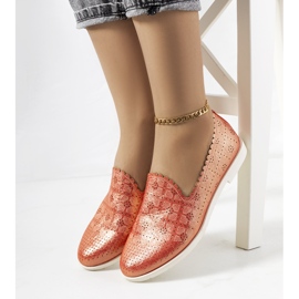 Girvan women's red loafers 1