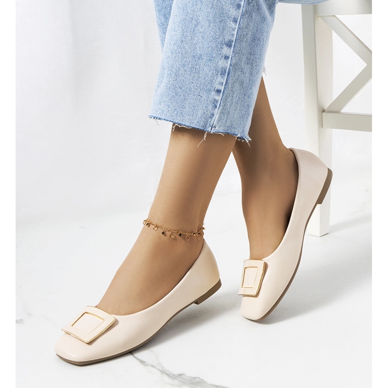 Purvis beige ballerinas 1