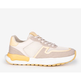 Yellow women's Misano sneakers beige 1 Yellow women's Misano sneakers beige 1
