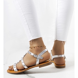 Silver metallic Somerset sandals 1