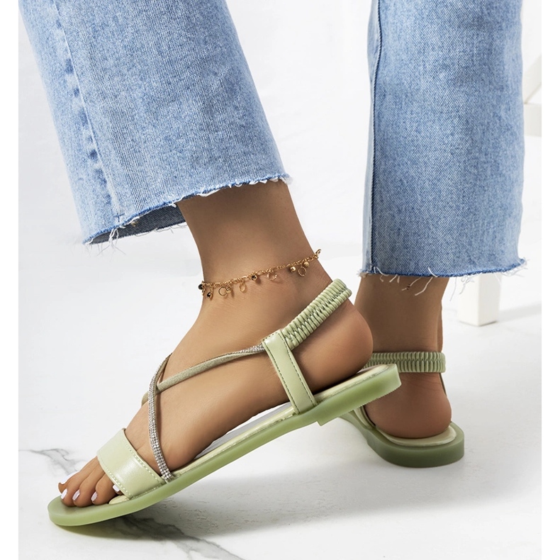 Kiara green women's sandals 1