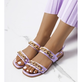 Purple sandals with chains from Withers 1