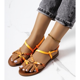 Orange Wiener women's sandals 1