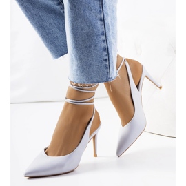 Gray lace-up heels from Latvala grey 1