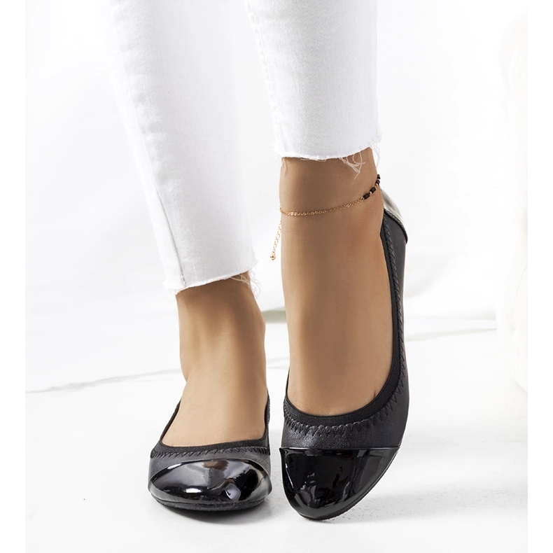 Black women's Lapko ballerinas 1