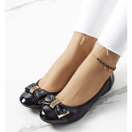 Ladies' black Sirpa ballerinas 1
