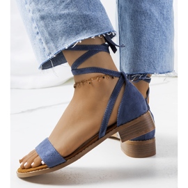 Moody blue lace-up sandals 1 Moody blue lace-up sandals 1