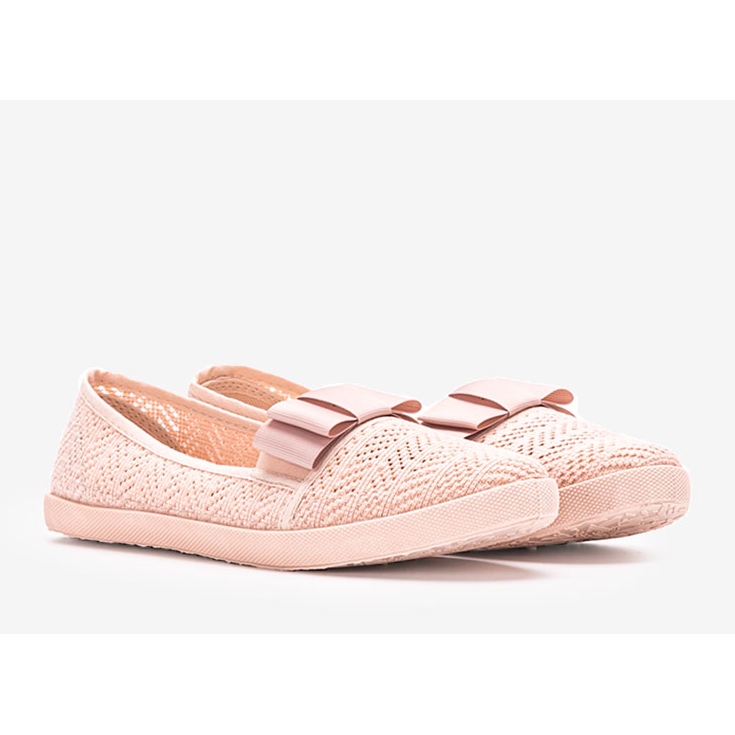 Zorda pink openwork sneakers 1