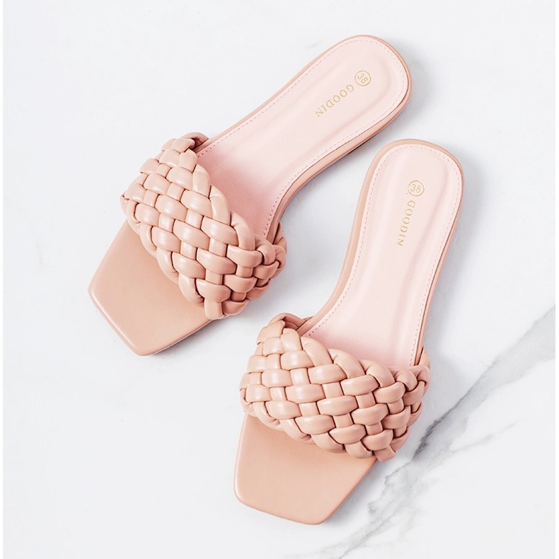 Pink flat-heeled sandals from D'Adda 1