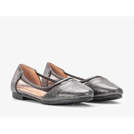 Black lacquered children's ballerinas from Liisi 1