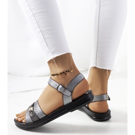 Lehti women's gray sandals grey 1