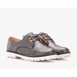 Black shiny shoes for children Runa 1