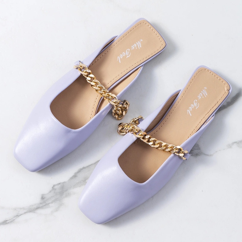 Purple elegant slippers from Baras 1