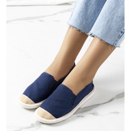 Blue sandals from Costa purple navy blue 1