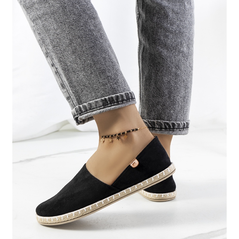 Black Jacquet women's espadrilles 1