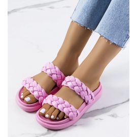 Pink Angas slippers 1