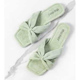 Howse women's green slippers 1 Howse women's green slippers 1