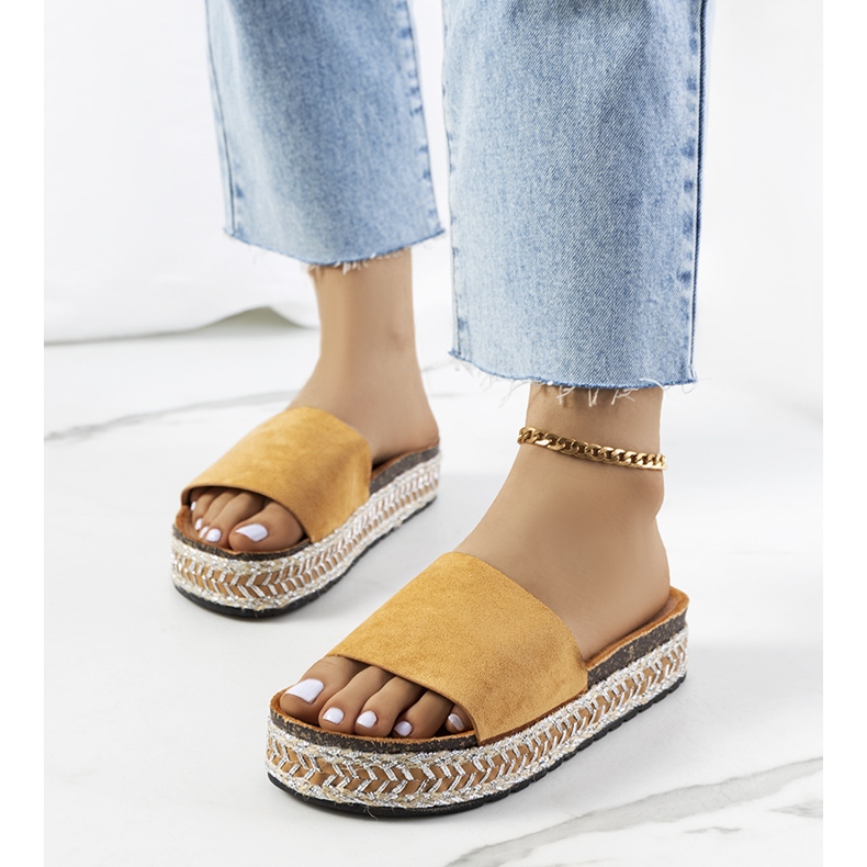 Brown sandals on the Bonython cork sole 1