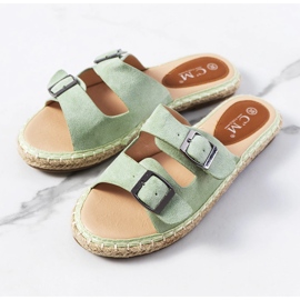 Green women's Finnan slippers 1