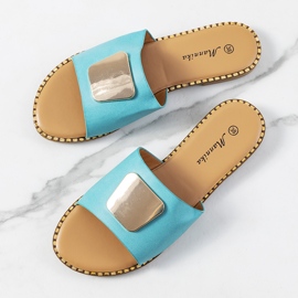 Blue women's Synan slippers 1