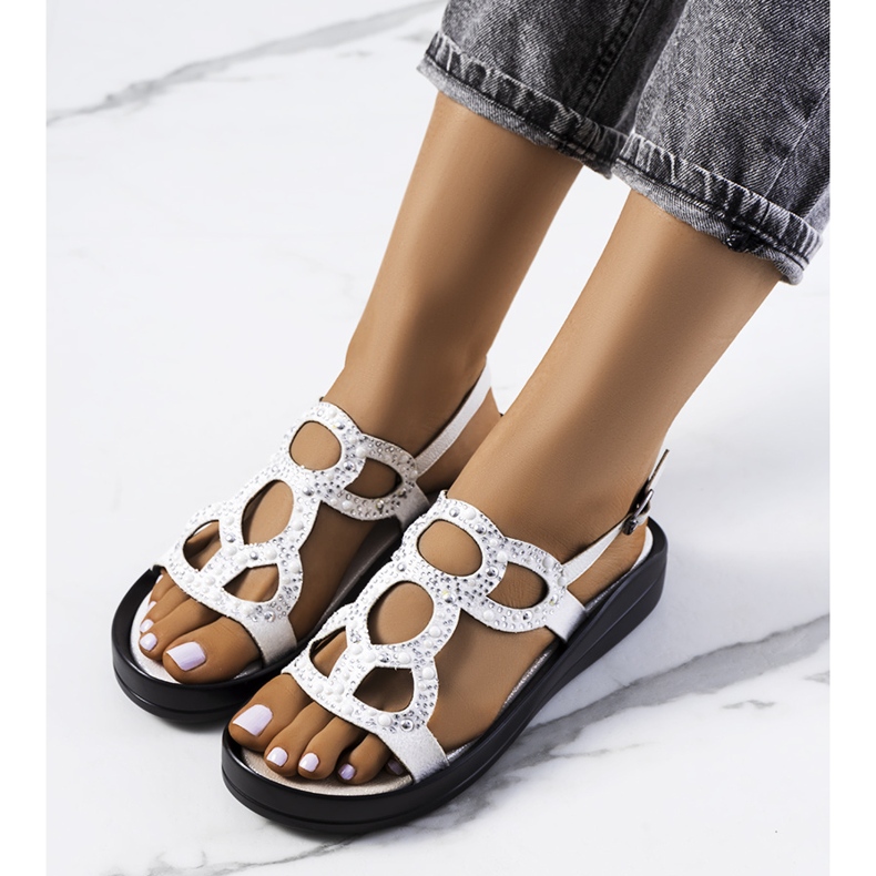 White Luiten sandals 1
