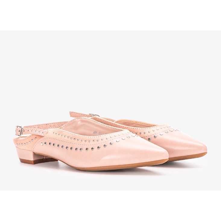 Louin pink women's ballerinas 1