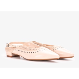 Louin beige women's ballerinas 1