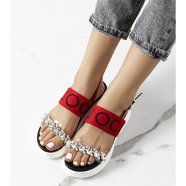 Hanin women's red sandals 1