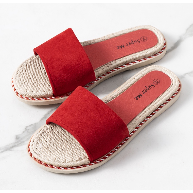 Staton women's red slippers 1