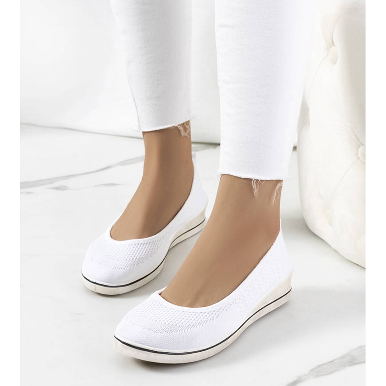Loane white wedge sneakers 1