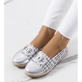 White Moorsele espadrilles silver 1