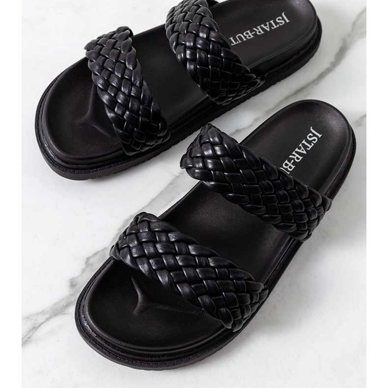 Black Reesal slippers 1