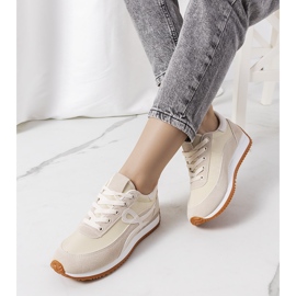 Beige sneakers for women Lesina 1